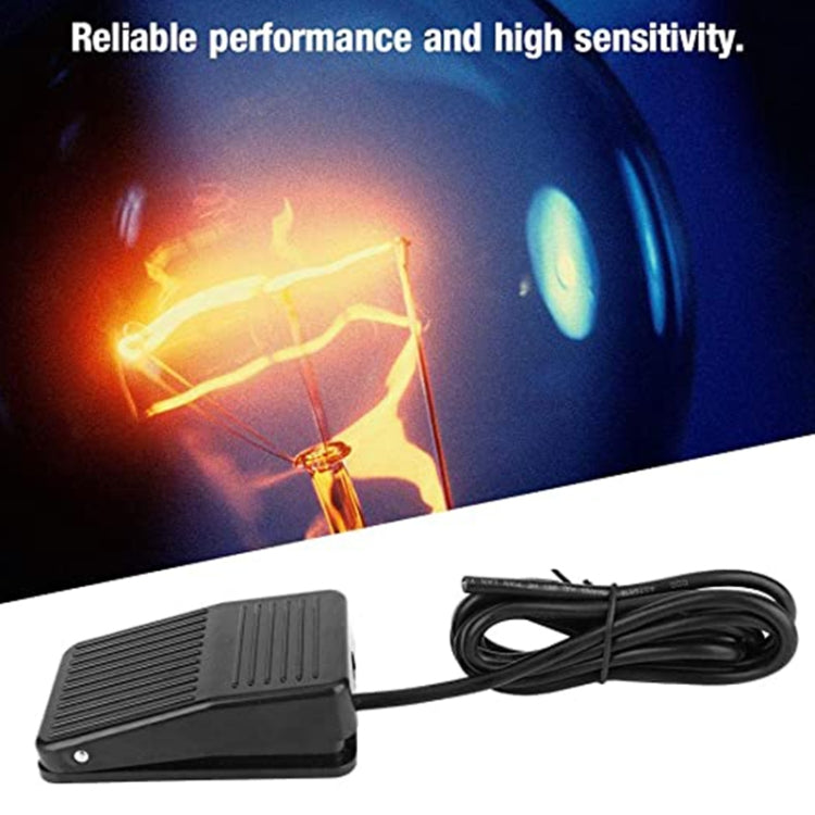 TFS-01 AC 250V 10A Anti-slip Plastic Case Foot Control Pedal Switch, Cable Length: 1m, TFS-01 TFS-01 AC 250V 10A Anti-slip Plastic Case Foot Control Pedal Switch, Cable Length: 1m, TFS-01
